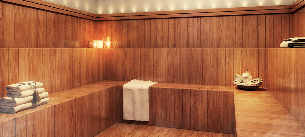 perspectiva ilustrada da sauna